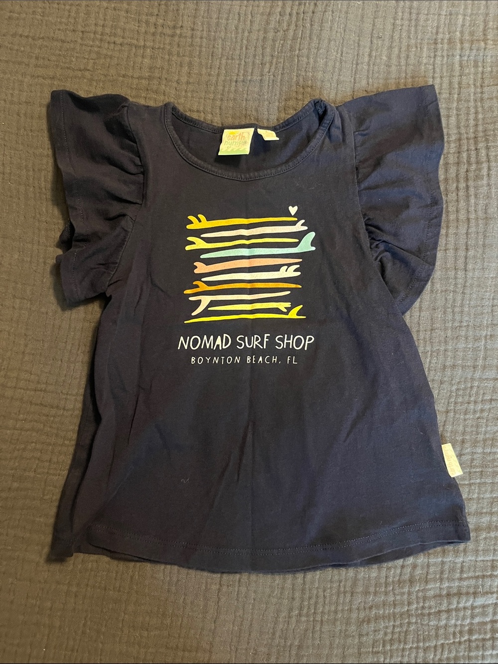 Toddler Ruffle Sleeve Surf Tee